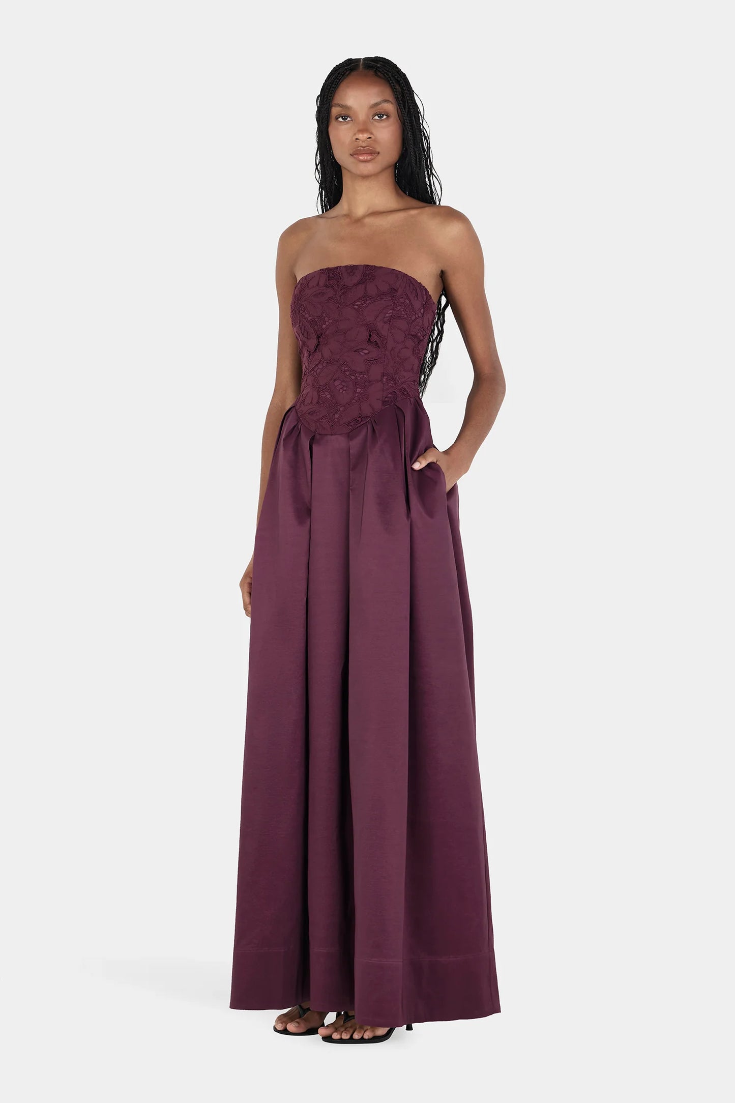 Hansen & Gretel - Portia Maxi Dress - Mulberry