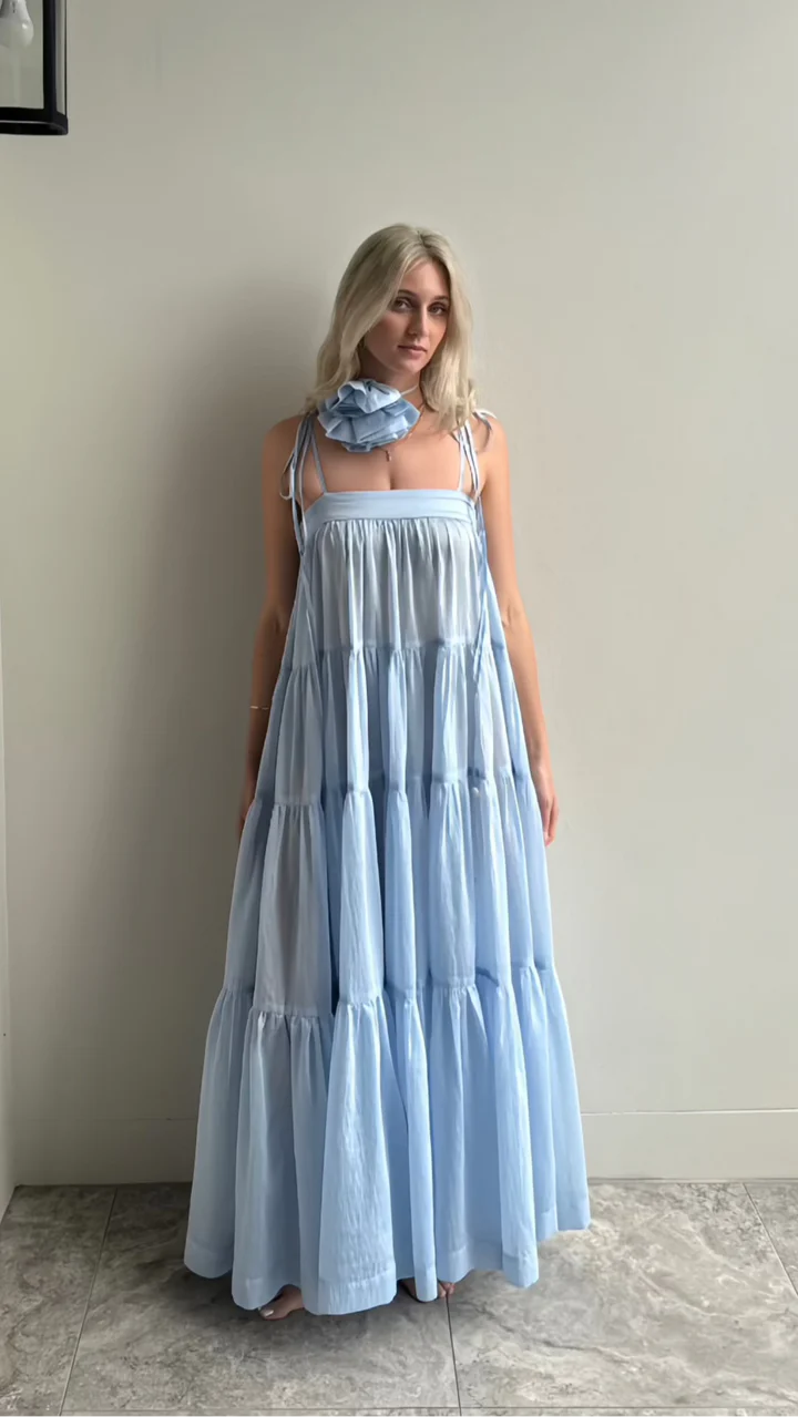 chacha maxi dress Chacha Striped Dress, 100% Cotton Large