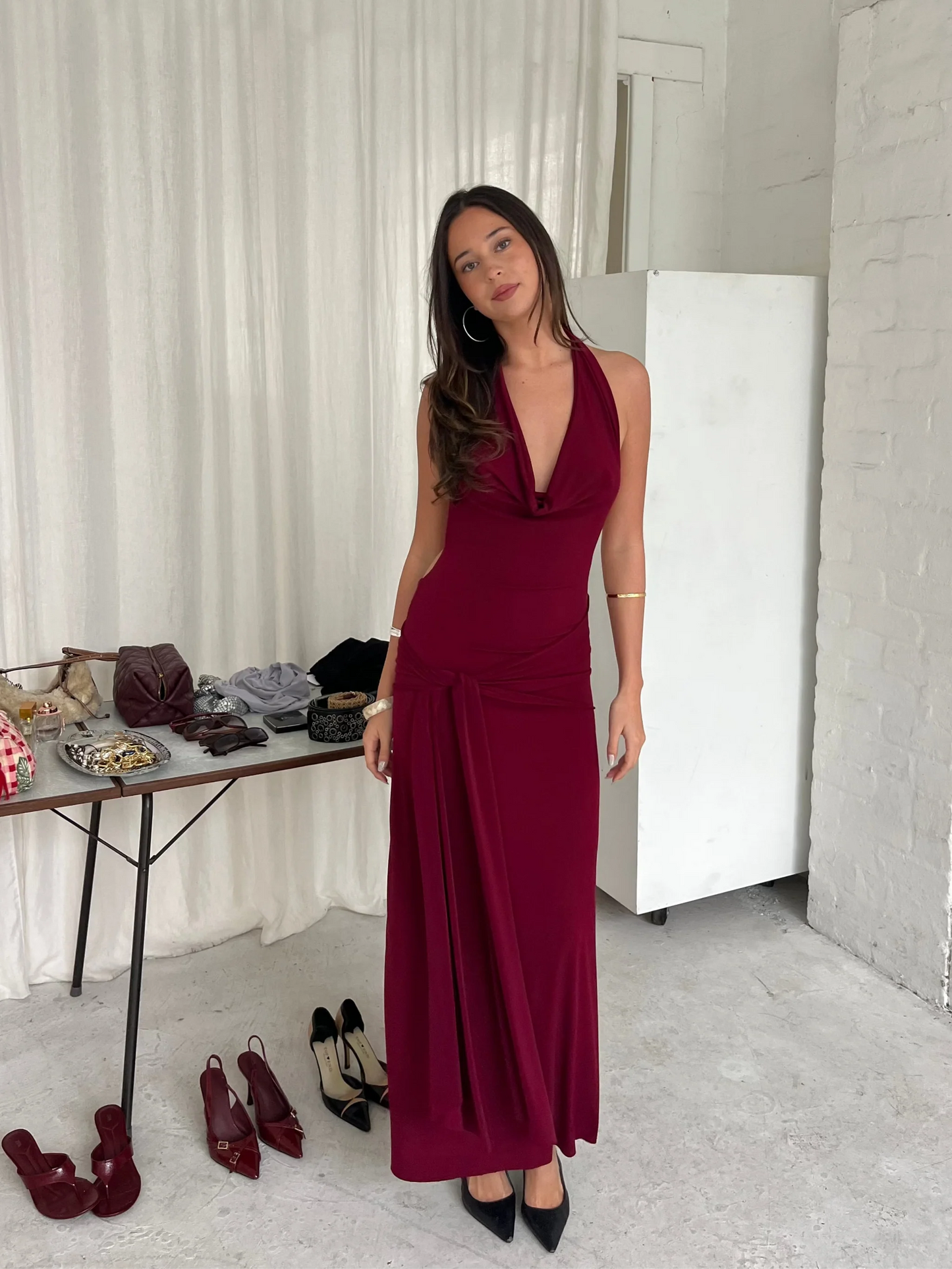 LaMarie - Nadia Dress - Burgandy