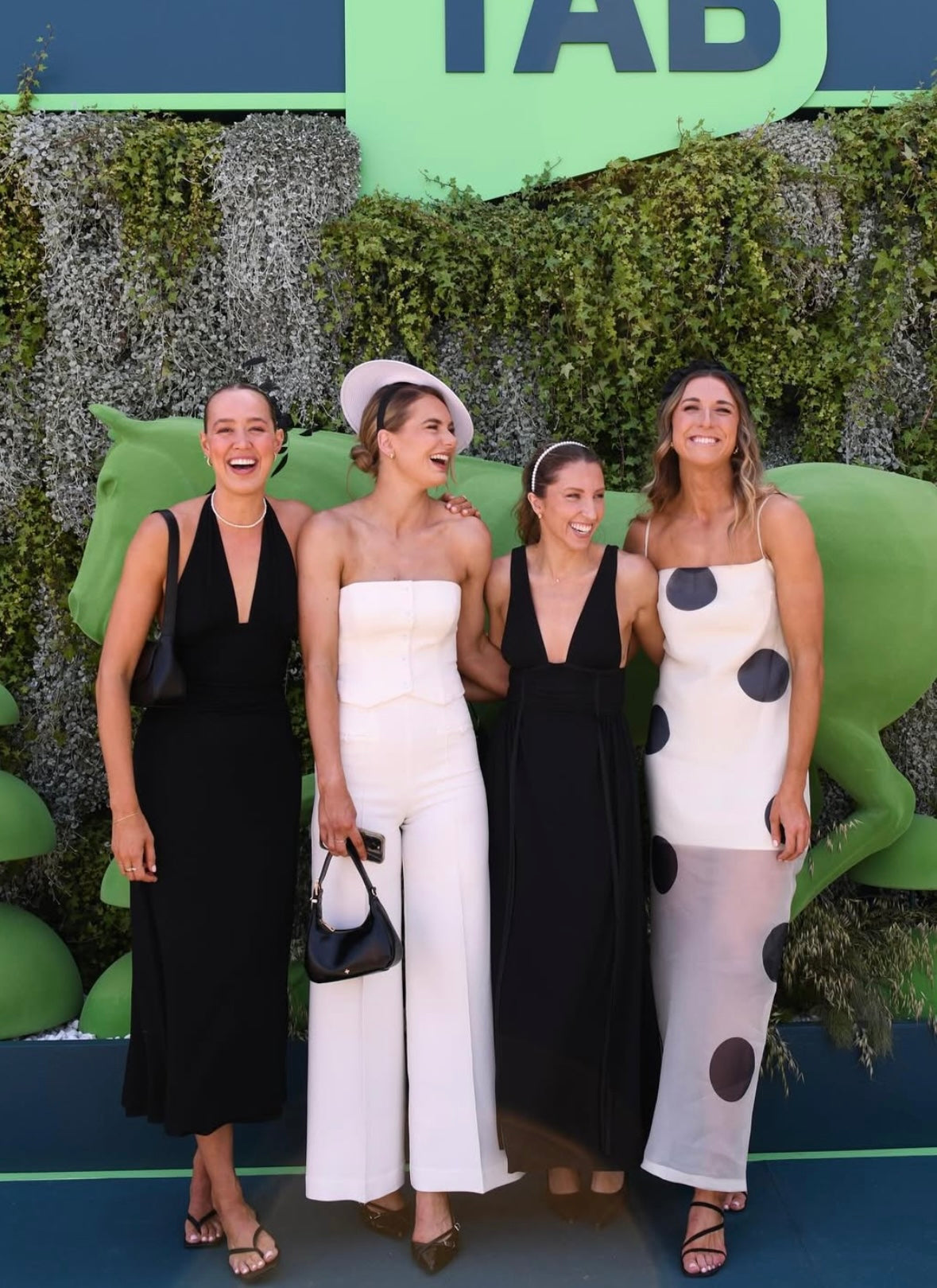 By Nicola - Mila Maxi Dress in Ivory Polka