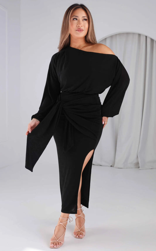By Amica - Kobe Long Sleeve Midi Dress