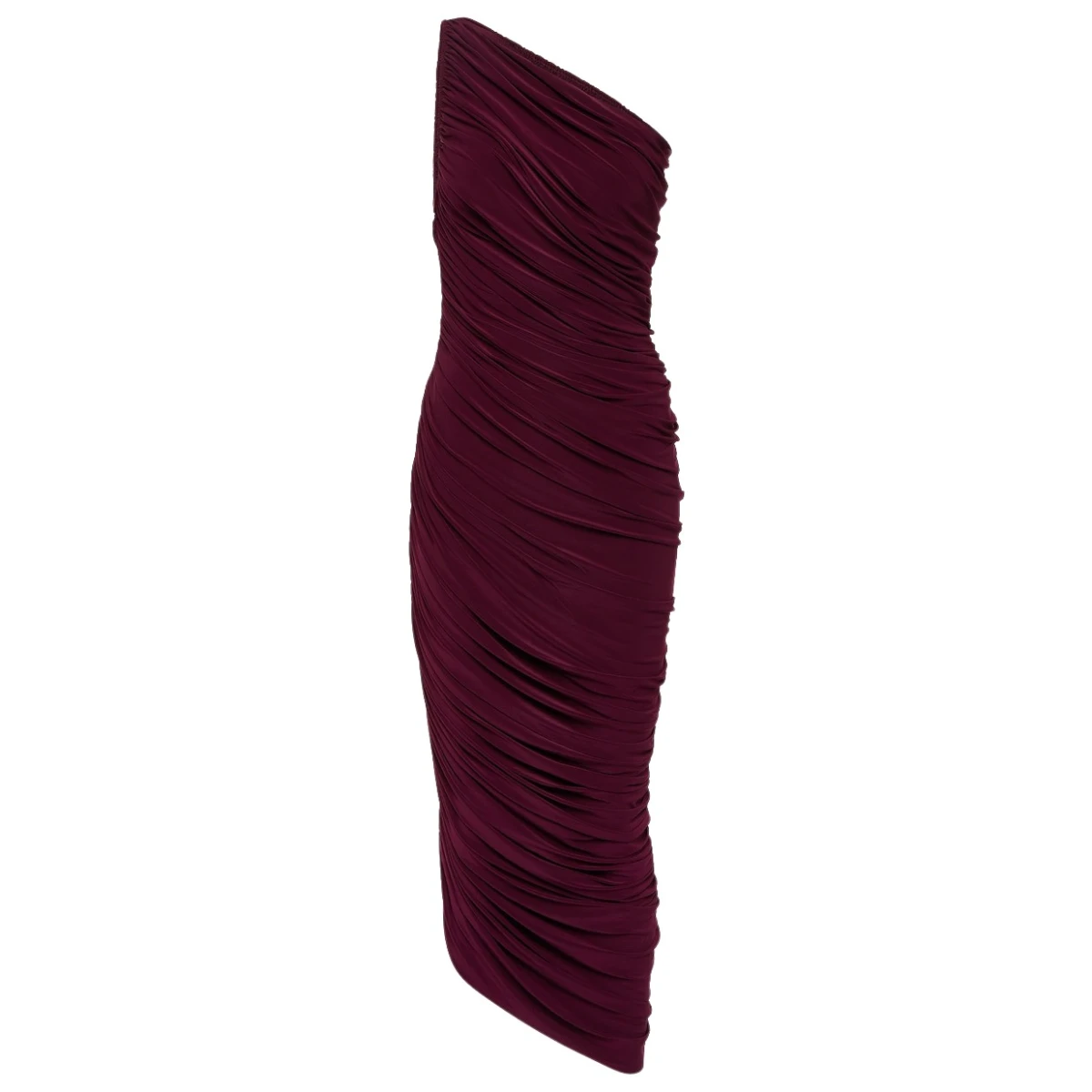 Norma Kamali - Diana one-shoulder gown - Plum
