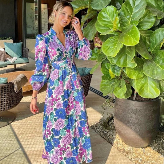 Zimmermann - Poppy Plunge Floral Midi Dress
