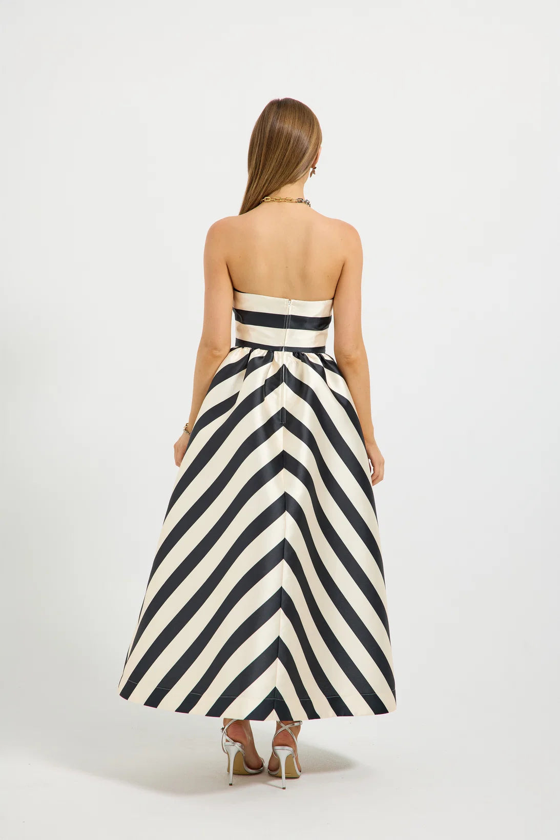Pasduchas - Valerie Strapless Midi - Black/Cream