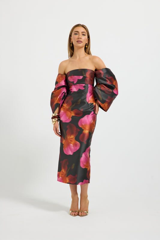 Pasduchas - Ava Shoulder Midi - Spiced Floral