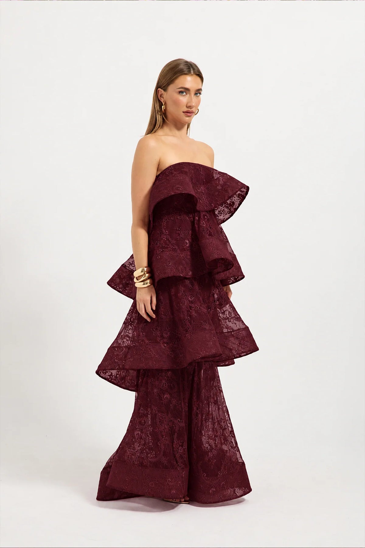 Pasduchas - Ophelia Lace Maxi - Cherry