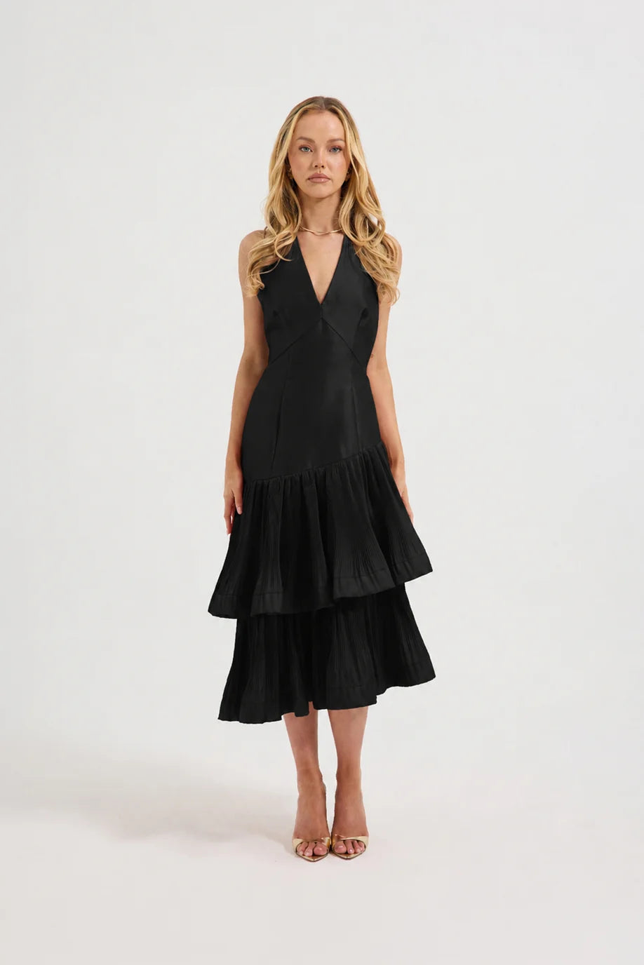 Pasduchas - Lennox Pleated Halter Midi