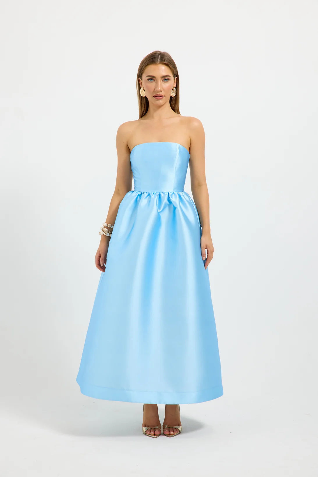 Pasduchas - Kai Strapless Midi - Bluebell