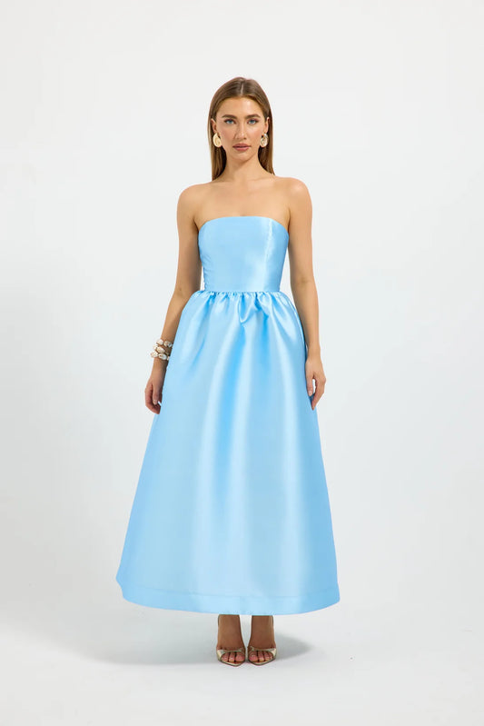Pasduchas - Kai Strapless Midi - Bluebell