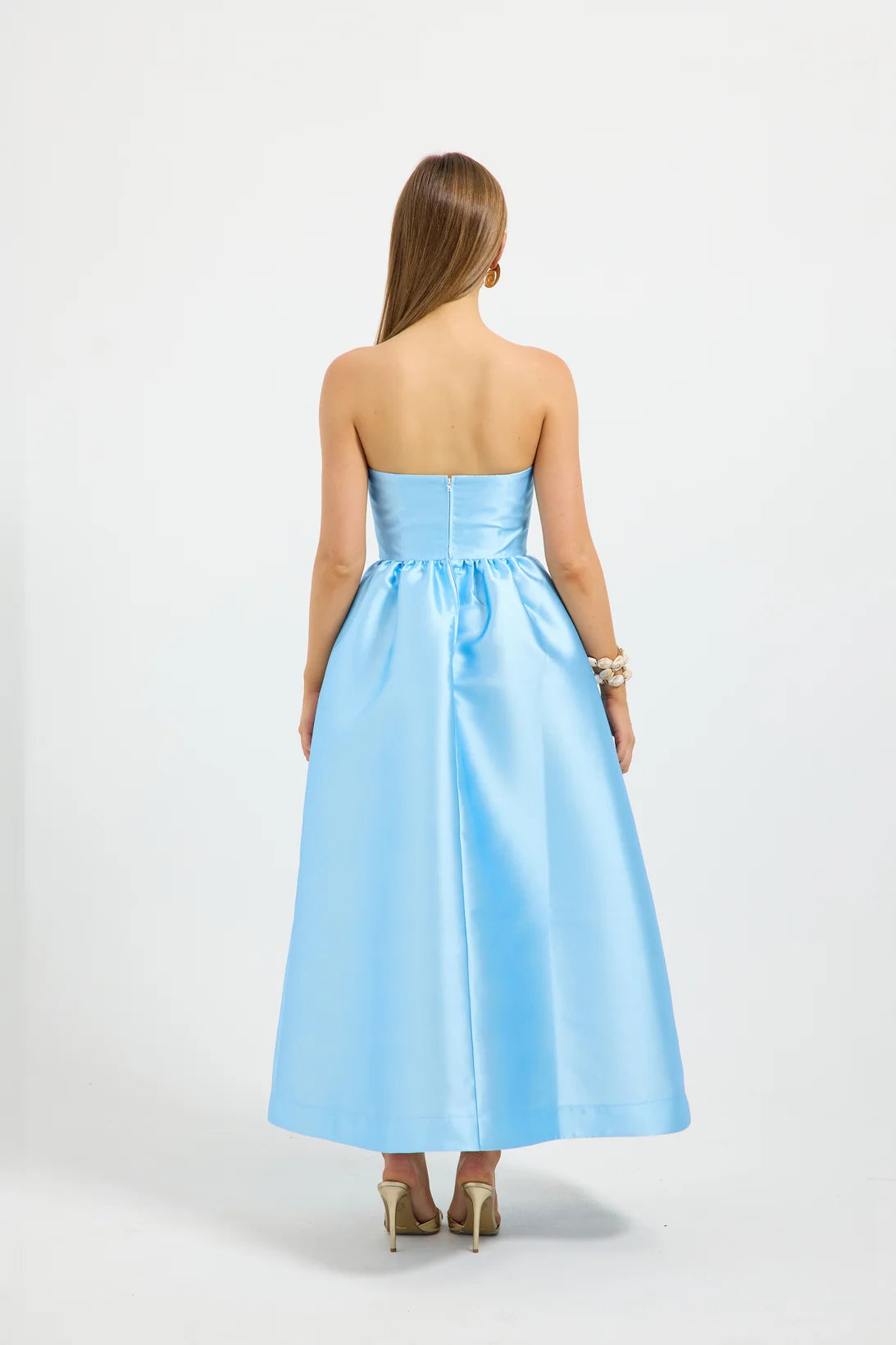 Pasduchas - Kai Strapless Midi - Bluebell