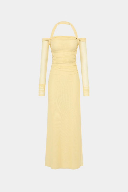 Misha - The Sonnet Mesh Dress - Butter