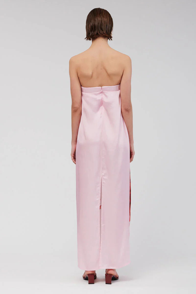 Suboo - Emilia Bustier Maxi Dress - Pink Floral