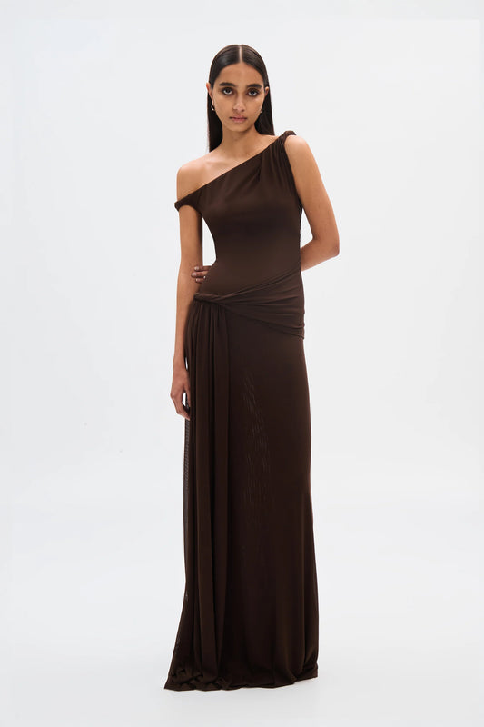 Misha - Sisal Mesh Maxi Dress
