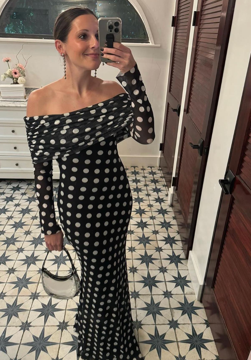 AFRM - Thelma Dress - Diagonal Dot