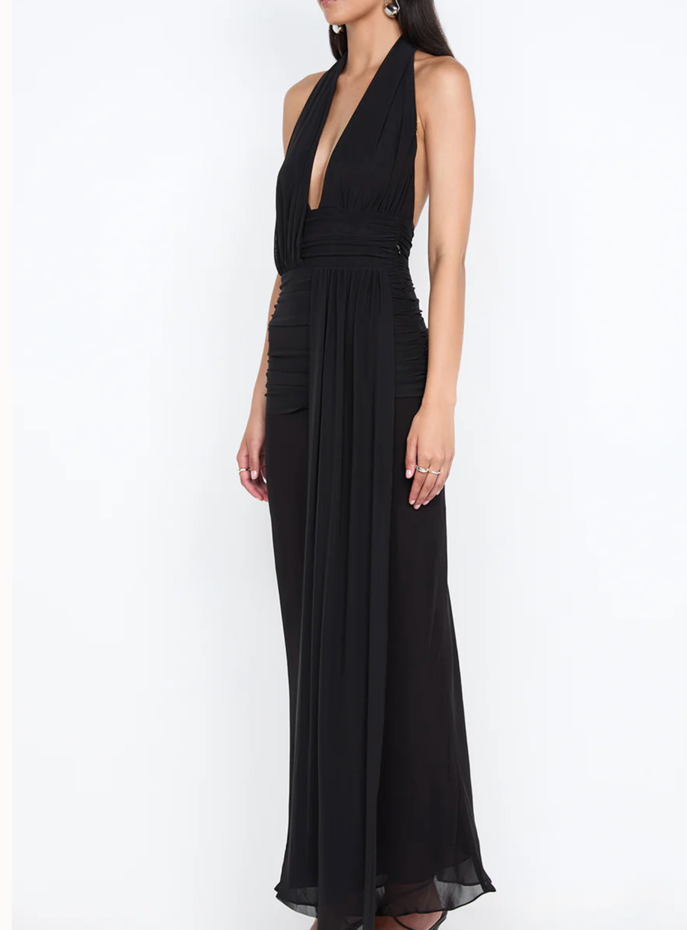 Bec + Bridge - The Cassis Drape Maxi Dress in Black
