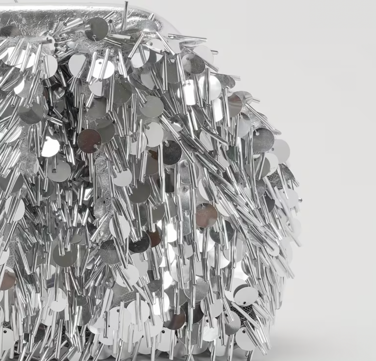 Bespoke Textured Silver Clutch