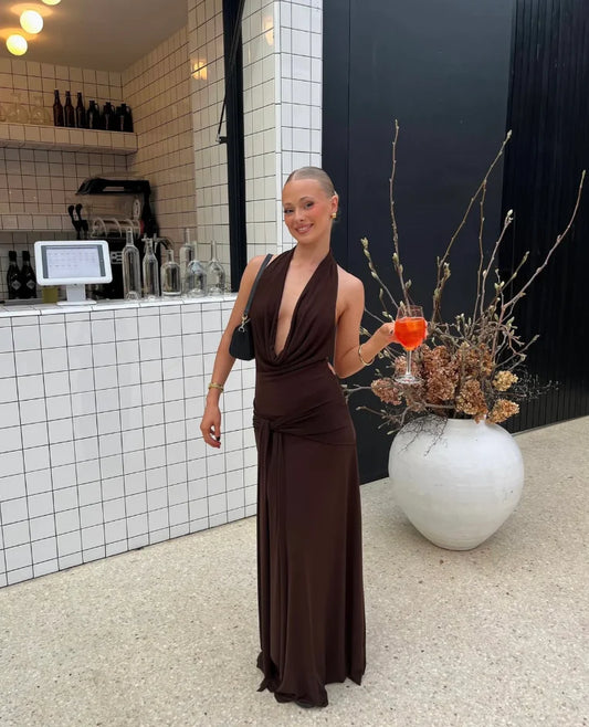 La Marie - Nadia Dress - Brown