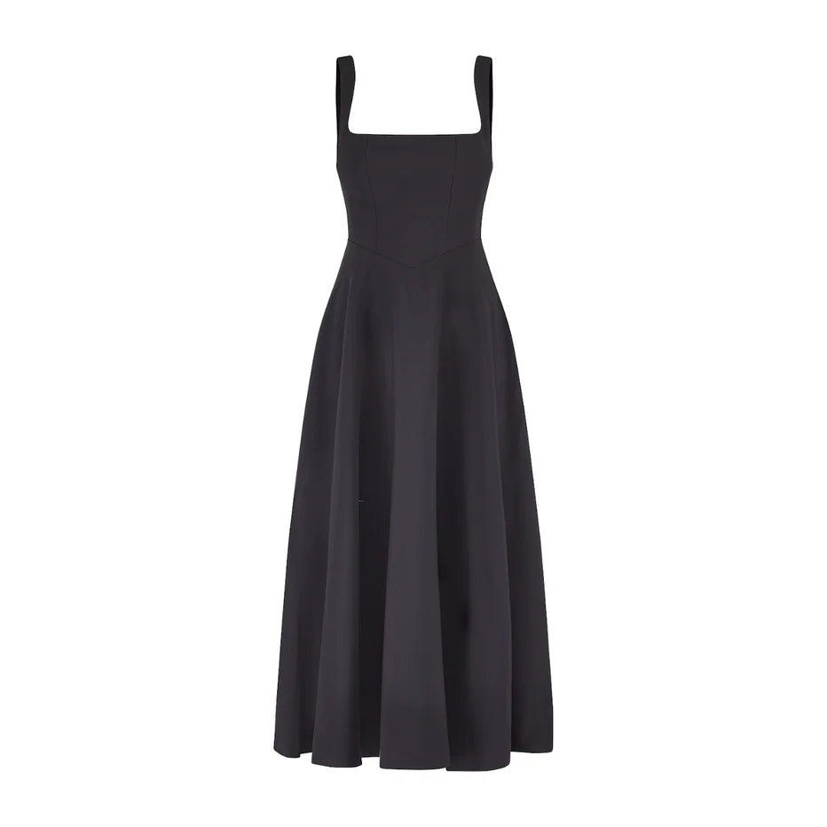 Odd Muse - Ultimate Muse High Waist Square Neck Midi Dress