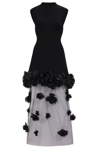 AJE -  Fleura Knit Midi Dress