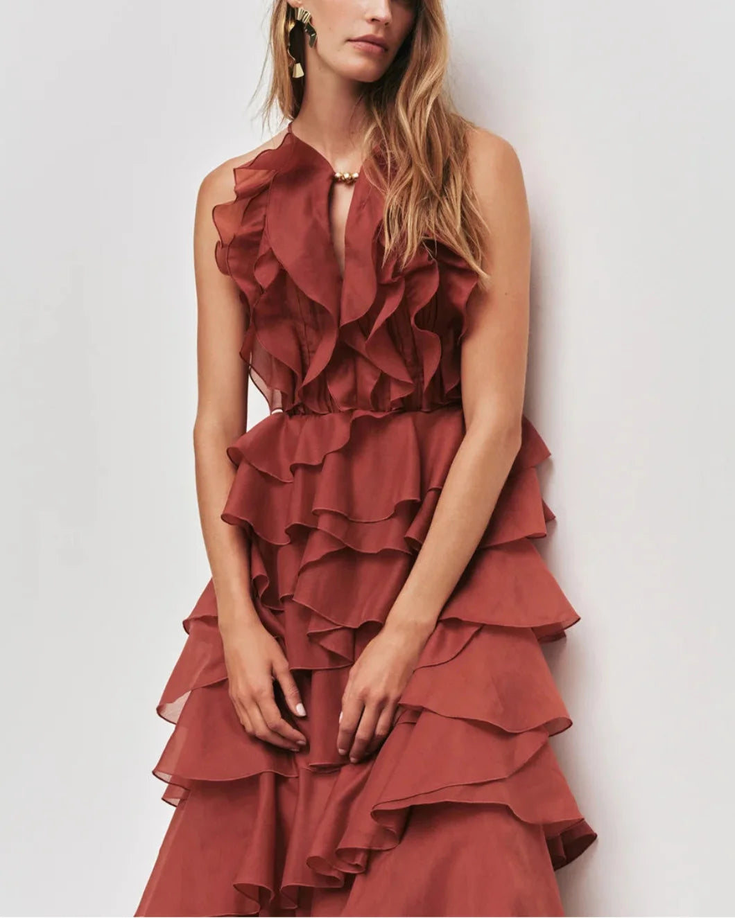 AJE - Cleo Gown - Rust