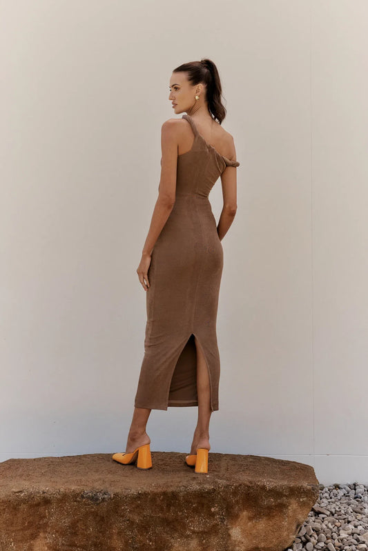 Johansen - The Long Poppy Dress - Taupe
