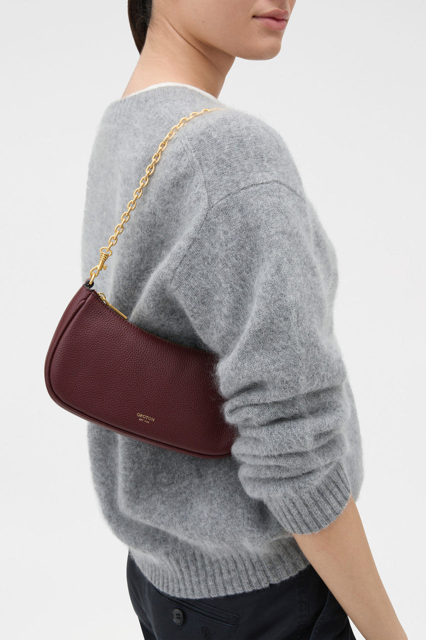 Oroton - Eve Mini Baguette - Burgandy