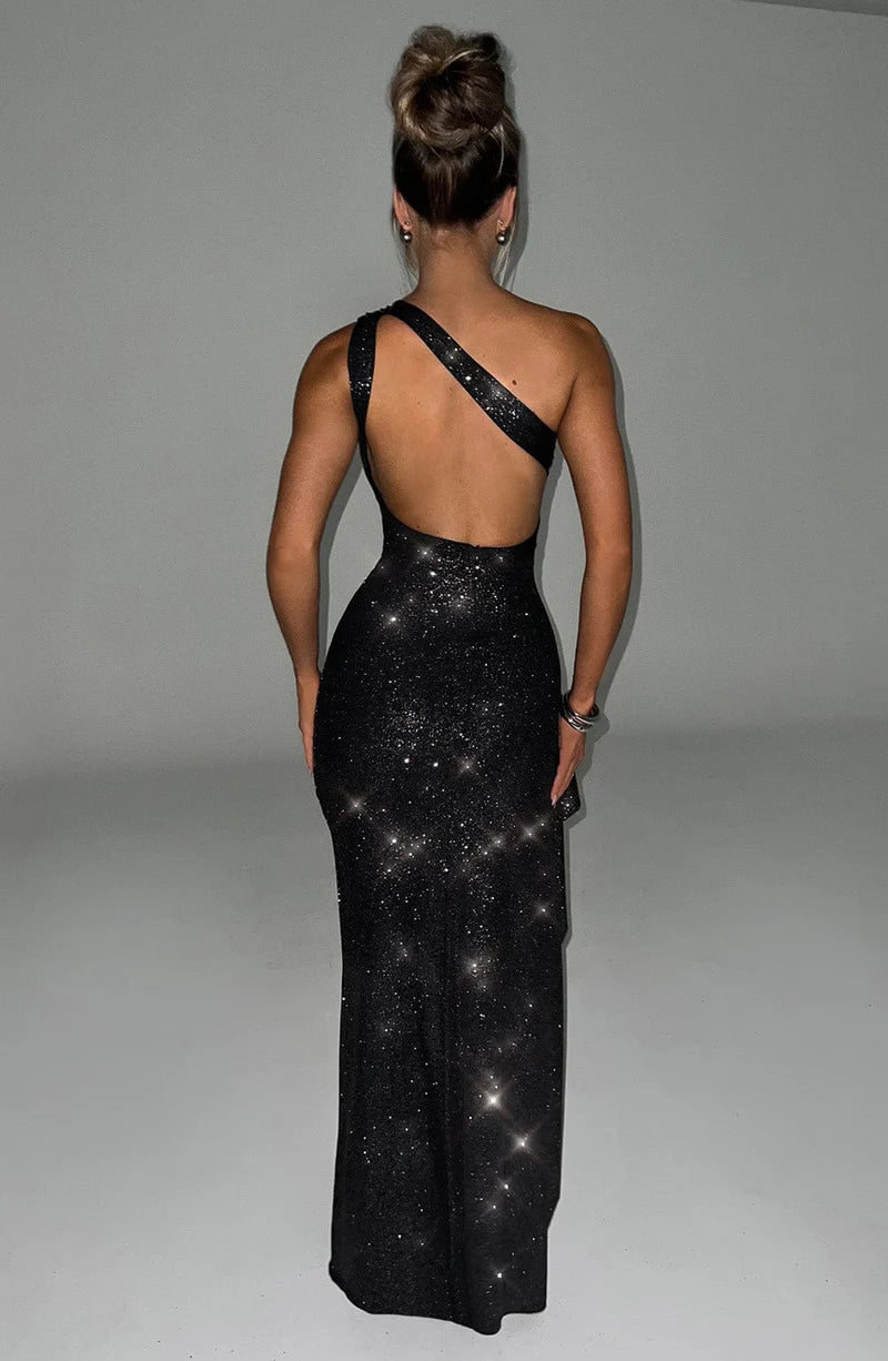 Babyboo - Genevieve Maxi Dress - Black Sparkle