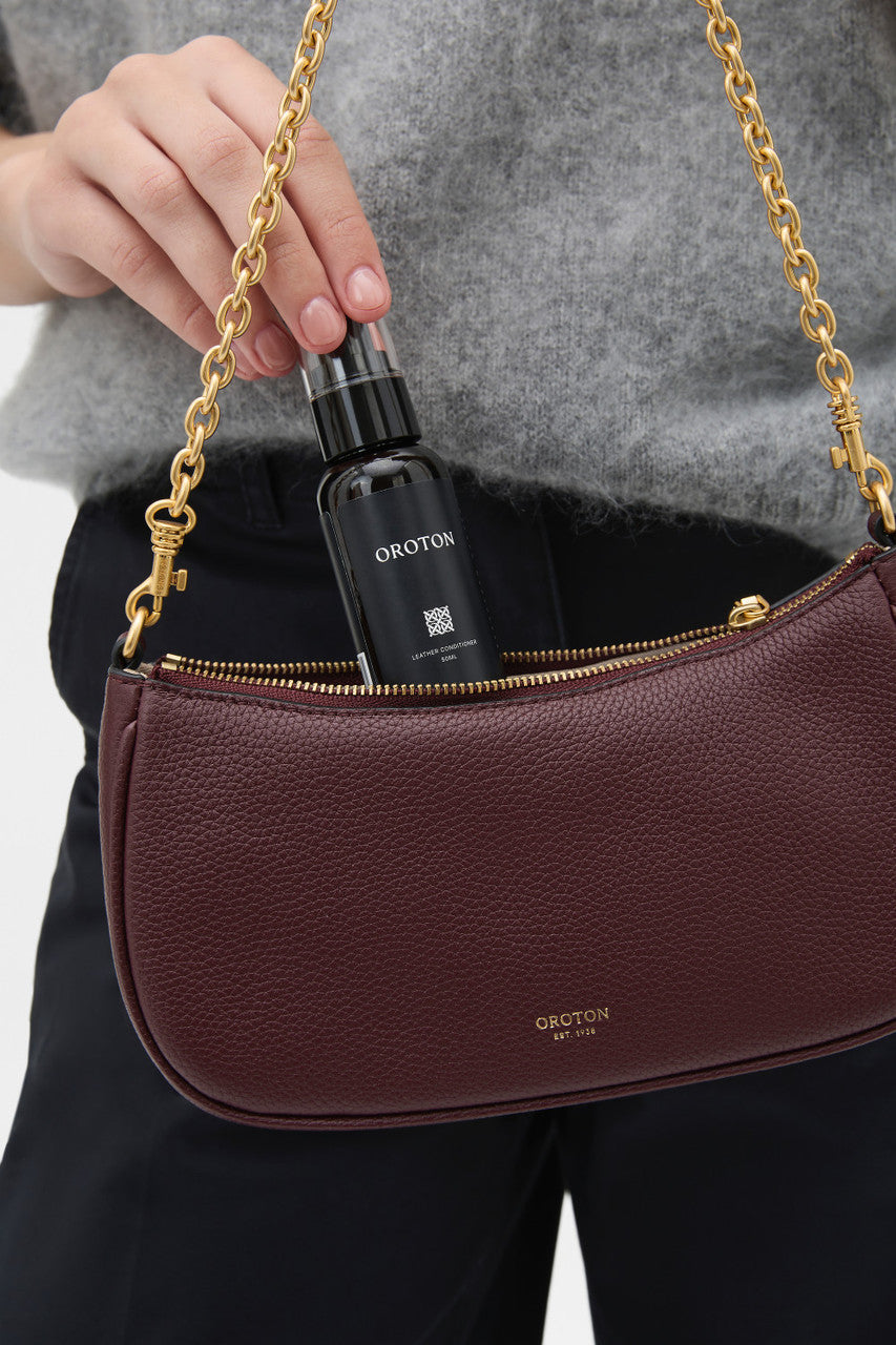 Oroton - Eve Mini Baguette - Burgandy