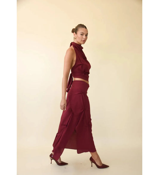 Koster Kulture - Marbella Halter Top and Midi Skirt Set