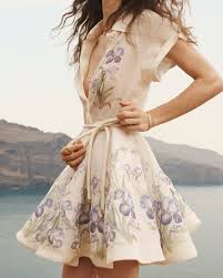 Zimmerman - The Natura Flip Dress In Blue Iris – No Strings Dress Hire