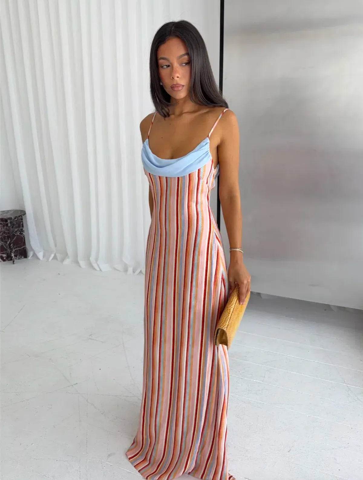 With Harper Lu - Draped Slip Dress