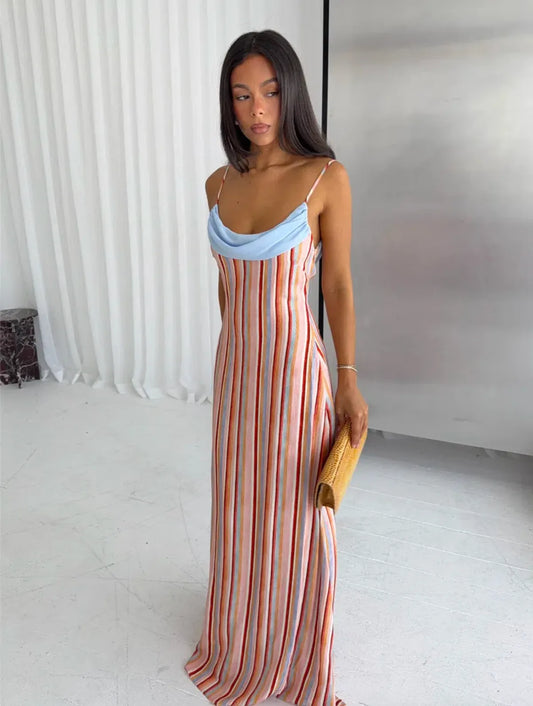 With Harper Lu - Draped Slip Dress