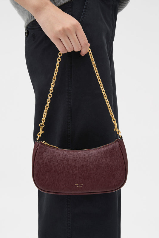 Oroton - Eve Mini Baguette - Burgandy