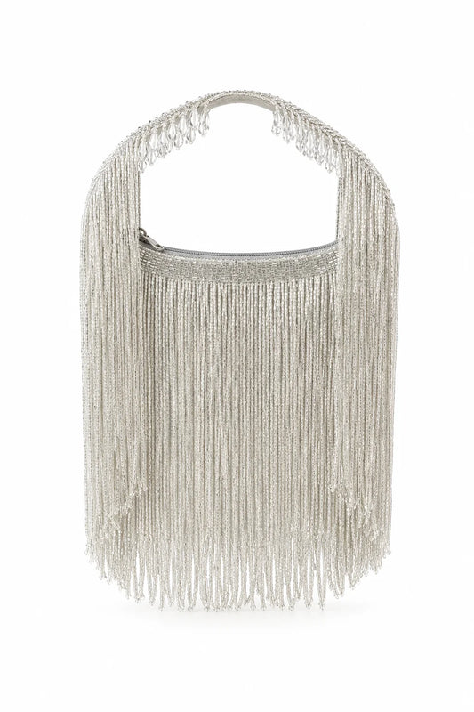Aelia - The Dolly Tassle Bag - SIlver