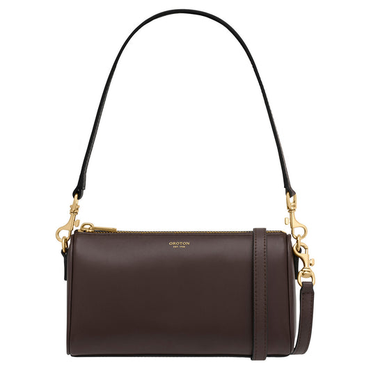 Oroton - Harvey Baguette Crossbody - Chestnut