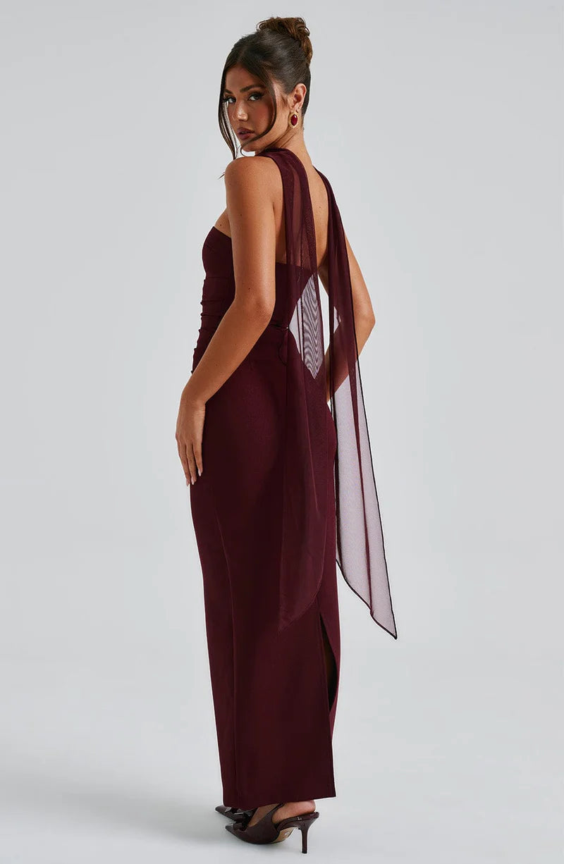 Babyboo - Yulia Maxi Dress - Cherry Lacquer