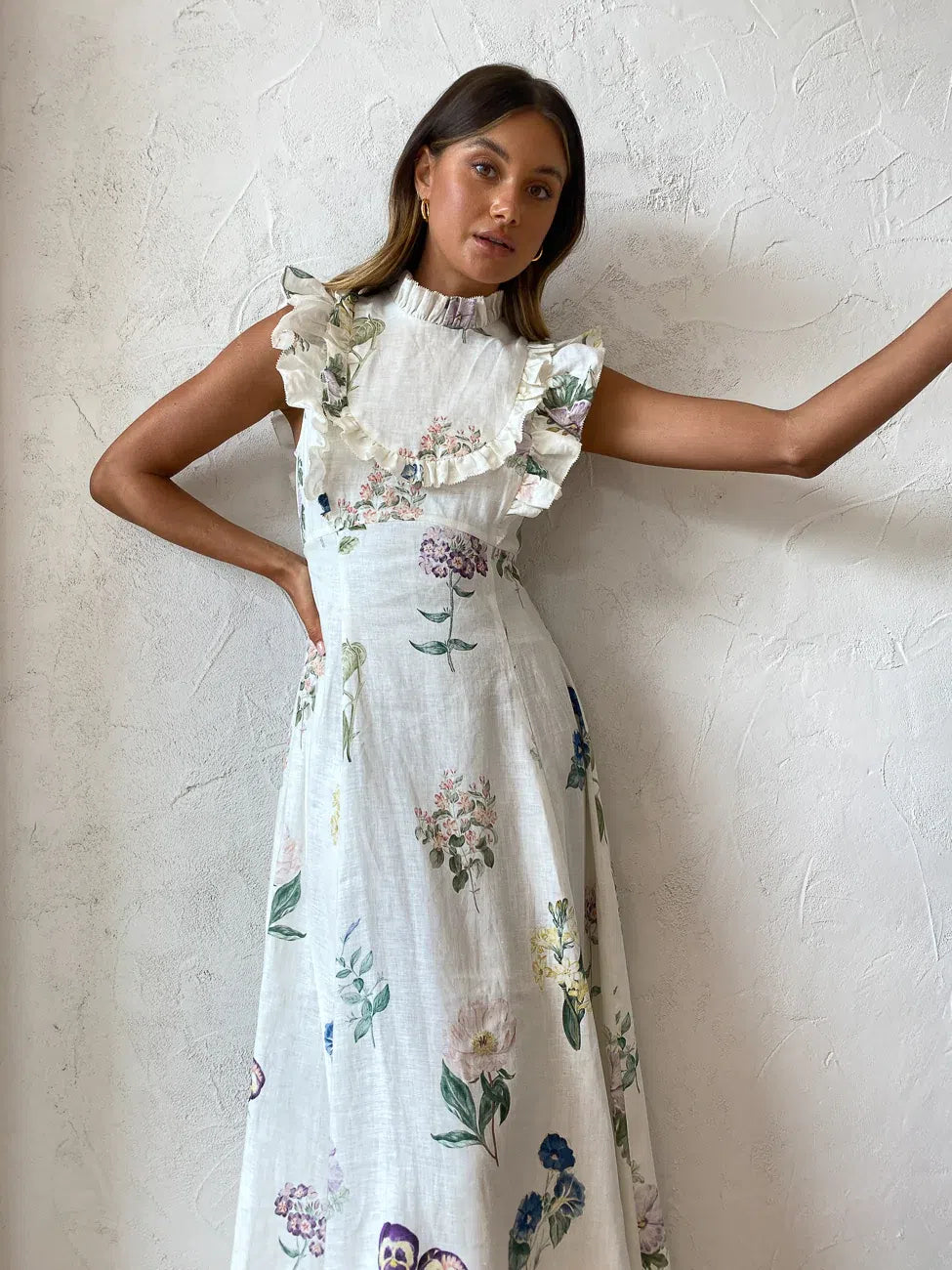 alemais jules floral midi dress Alemais