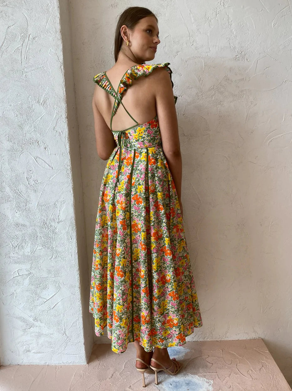 alemais cabana midi dress Alemais - Cabana Apron Midi Dress