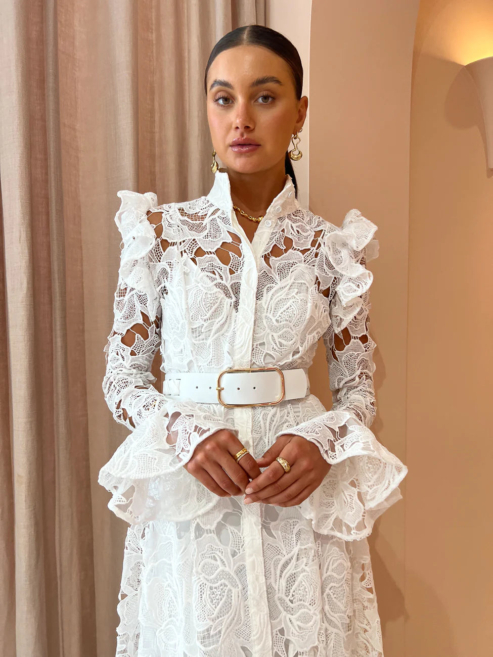 Leo Lin - Aliyah Lace Butterfly Dress No Strings Dress Hire Leo Lin - Aliyah Lace Butterfly Dress No Strings Dress Hire