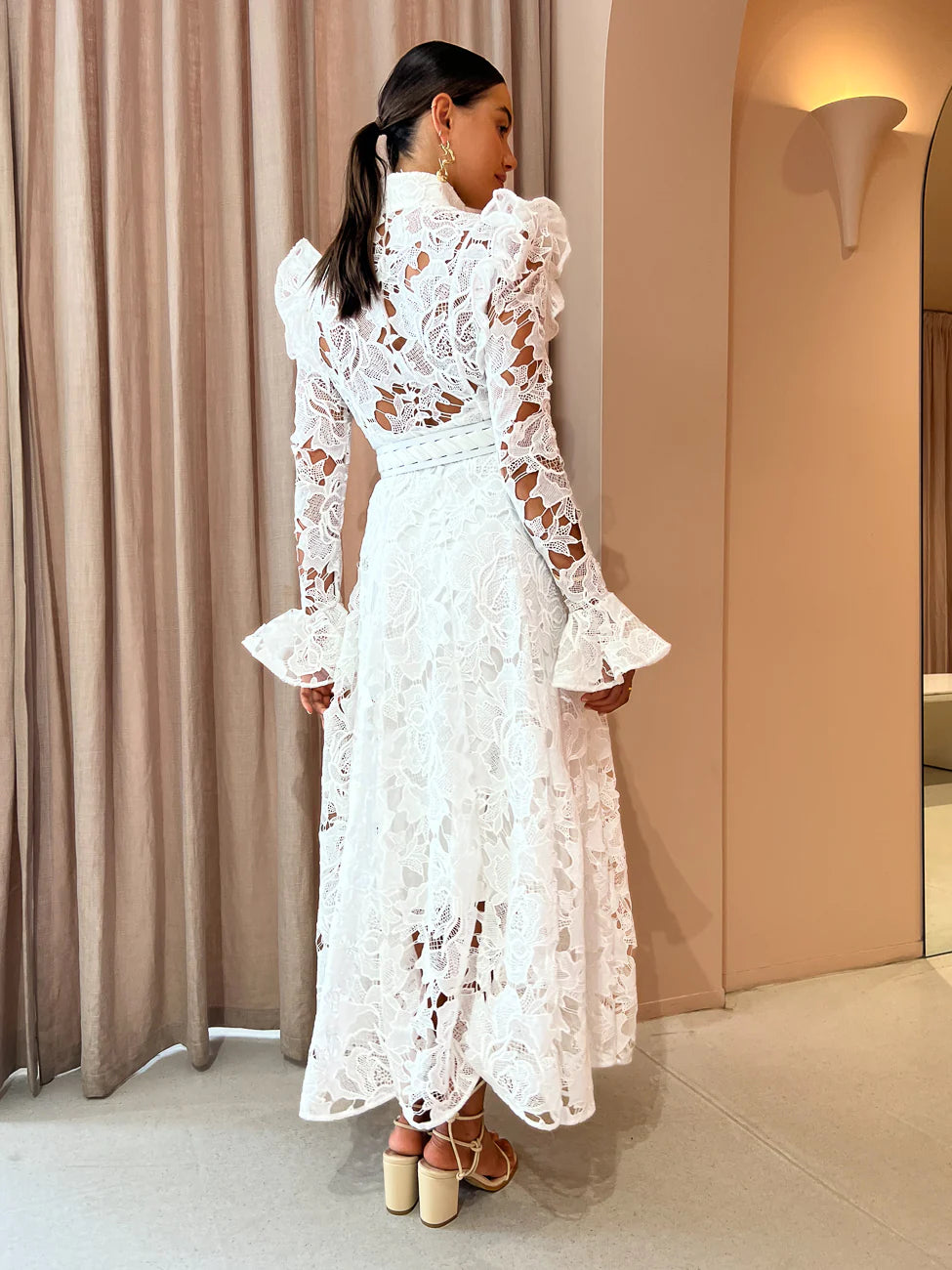 Leo Lin - Aliyah Lace Butterfly Dress No Strings Dress Hire Leo Lin - Aliyah Lace Butterfly Dress No Strings Dress Hire